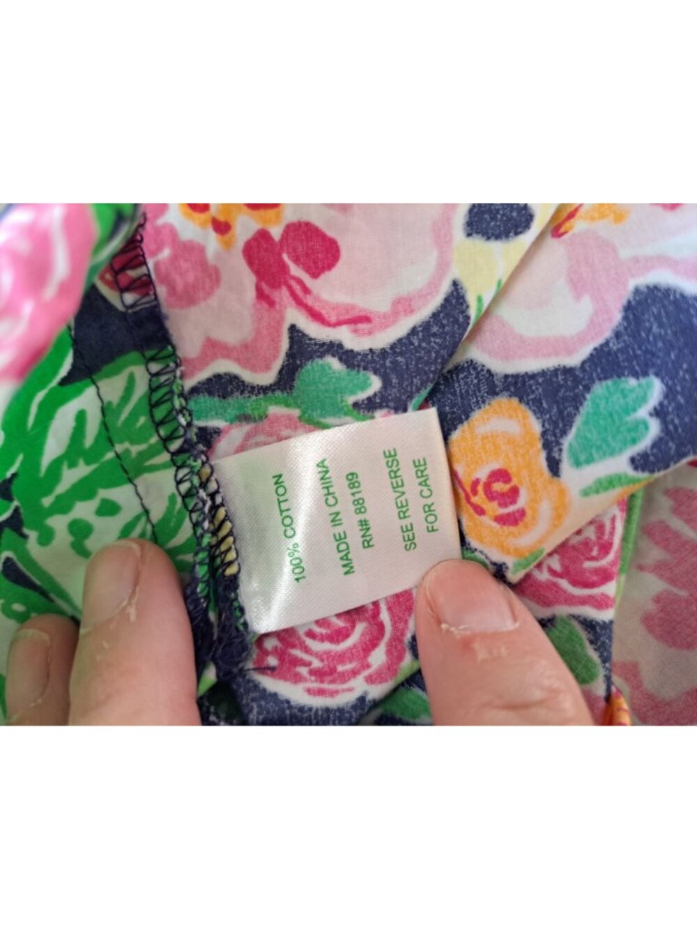 Lilly Pulitzer Gardenia Floral-Print Sleeveless Peplum Top 6 Multicolor Cotton - Picture 13 of 15